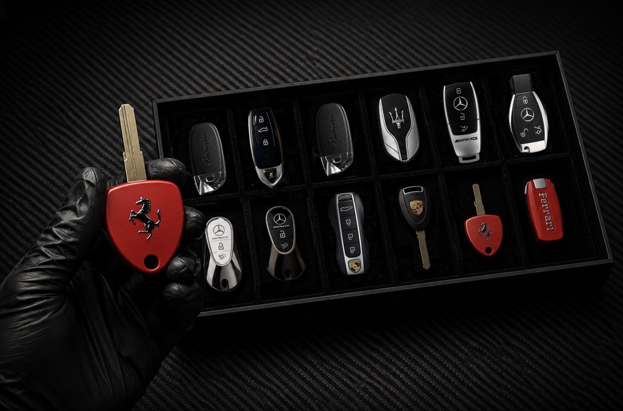 Luxury Car Key Bundle: Choose 3 Collector's Keys