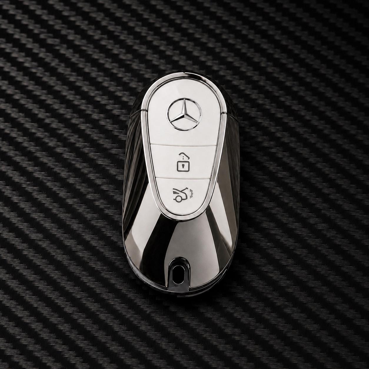 High End Mercedes Maybach Key (white)