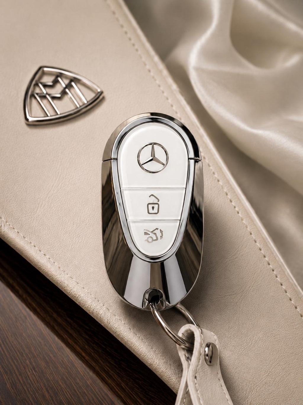 High End Mercedes Maybach Key (white)